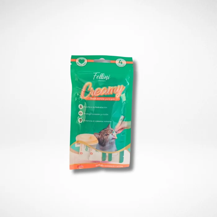 Snack Cremoso para Gatos – Atún y Cangrejo con Taurina
