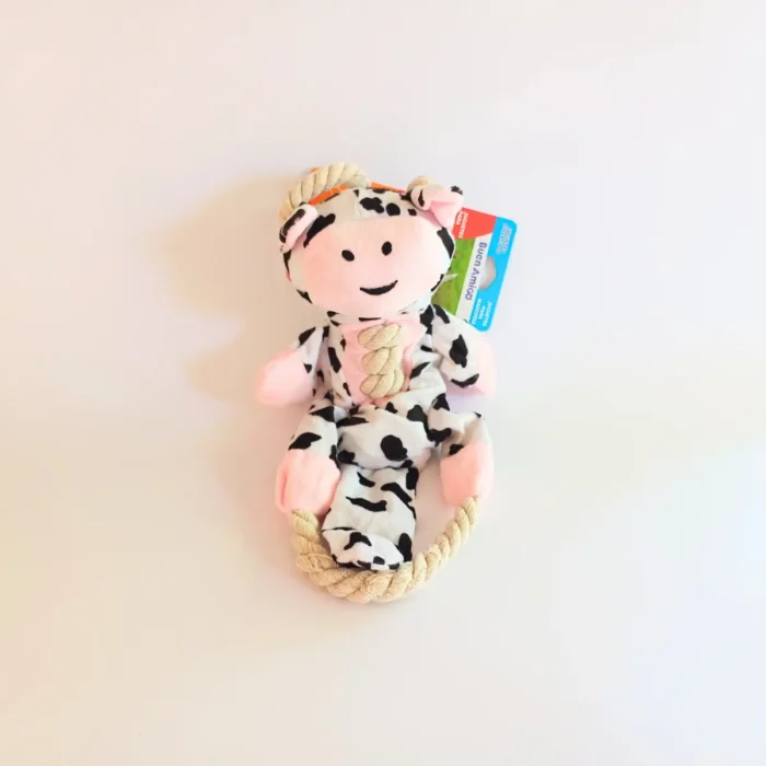 Juguete de Vaquita Sin Relleno – Cuerda y Chillón