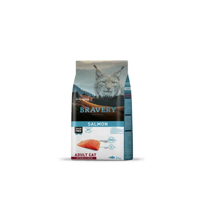 Bravery Salmon Sterilized Gato Adulto - Saco de 2 kg