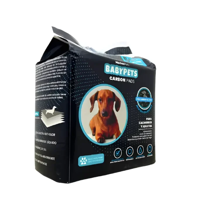 Sabanillas de Carbón Activado para Perros – 50 Unidades