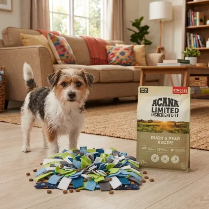Pack Promocional: Acana Duck & Pear 2 kg + Alfombra Olfativa 30×25 cm