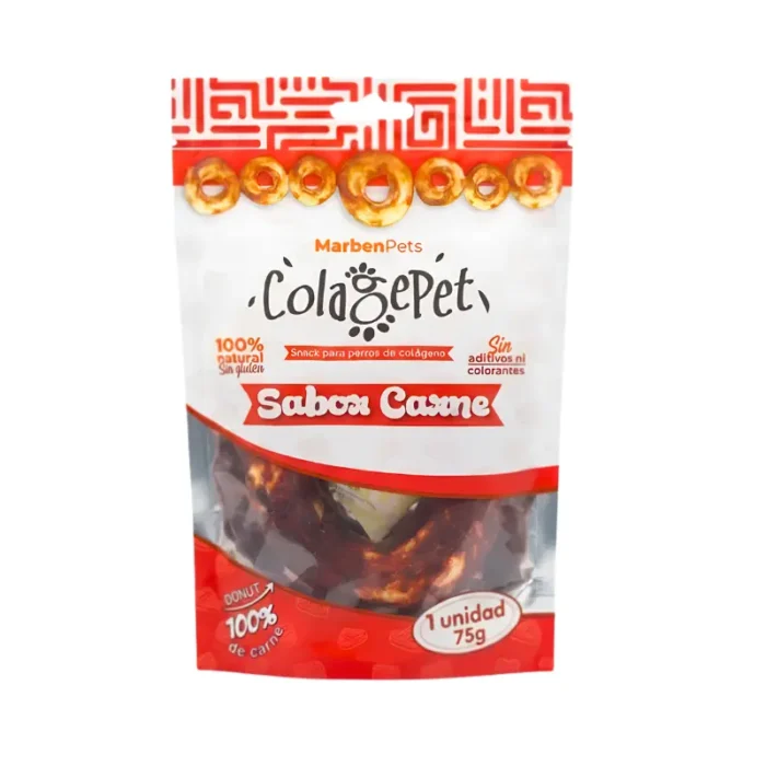 Snack Colágeno Perros Carne Donut 1un (75g) - ColagePet
