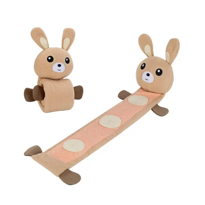 Peluche Plegable Conejo Beige de Olfateo - 9x5x65 cm