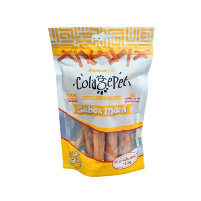 Snack Colágeno Perros Maní 6un - ColagePet Doypack