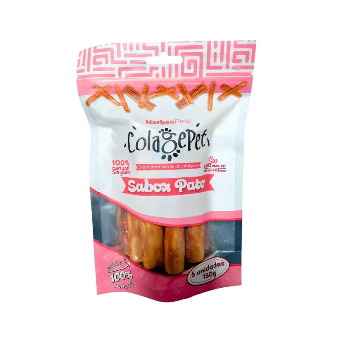Snack Colágeno Perros Pato 6un - ColagePet Doypack