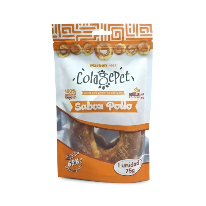 Snack Colágeno Perros Pollo Donut 1un (75g) - ColagePet