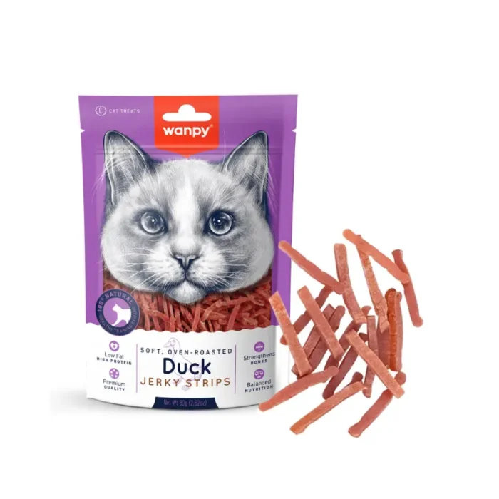 Wanpy Duck Jerky Strips Cat 80g