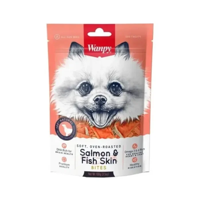 Wanpy Salmon & Fish Skin Jerky 100g