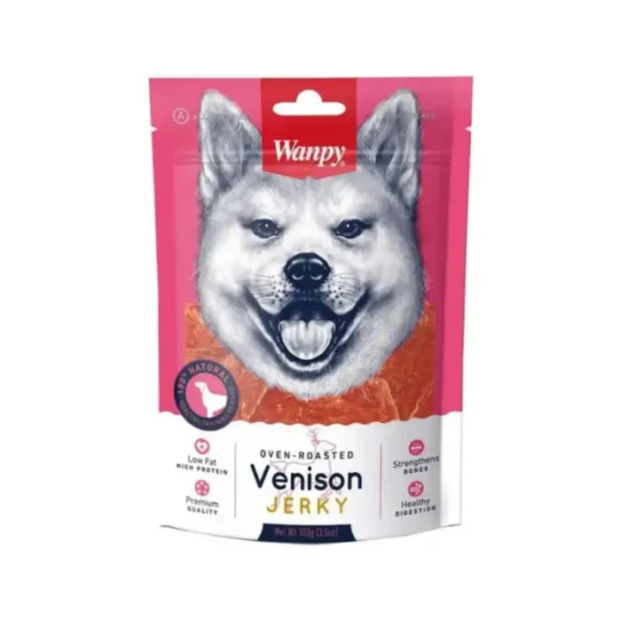 Wanpy Venison Jerky Strips 100g